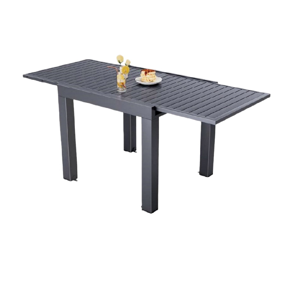 Table extensible pour extérieur en aluminium - 150 x 75 x 75