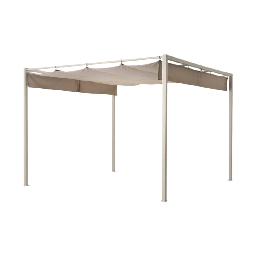 Tonnelle de jardin en aluminium pour espaces extérieurs - 300 x 300 x 250