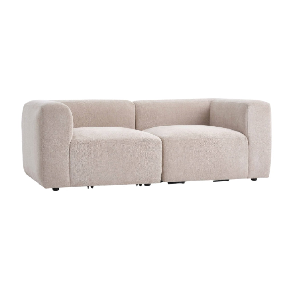 Canapé modulable pour salon en tissu - 150 x 80 x 70