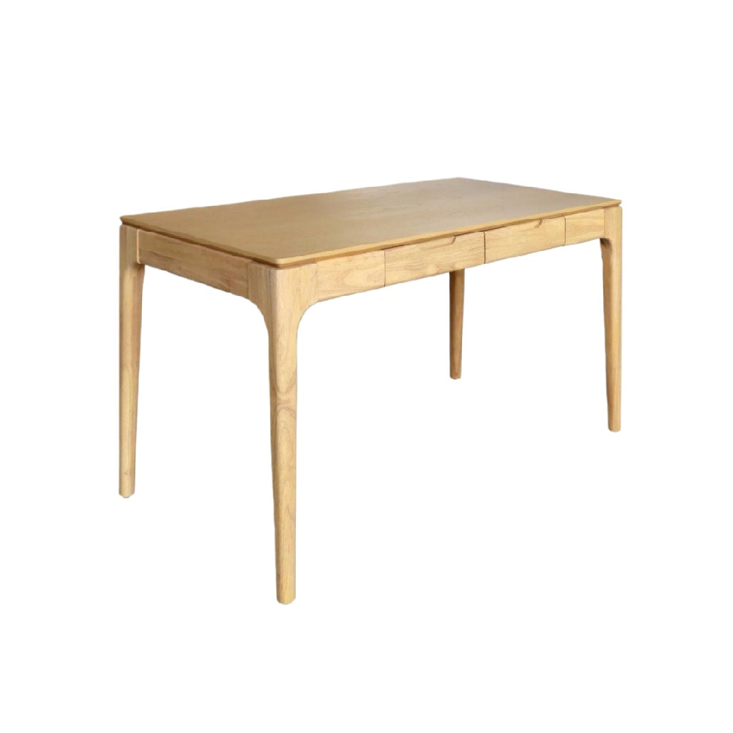 Table en bois massif pour bureau avec tiroirs - 150 x 75 x 75