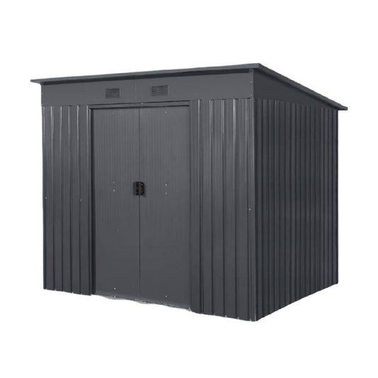 Abri de jardin en métal pour le stockage extérieur - 200 x 100 x 180