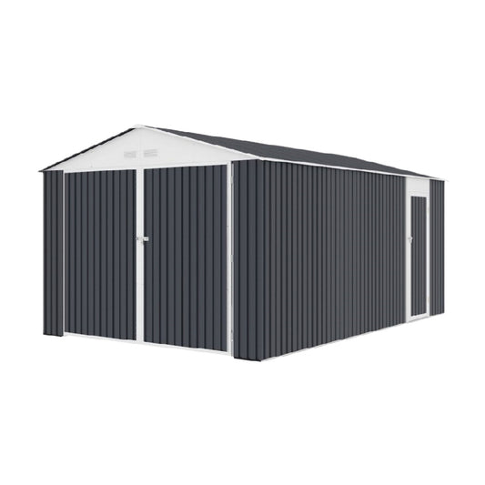 Abri de jardin en métal pour rangement extérieur - 200 x 120 x 160