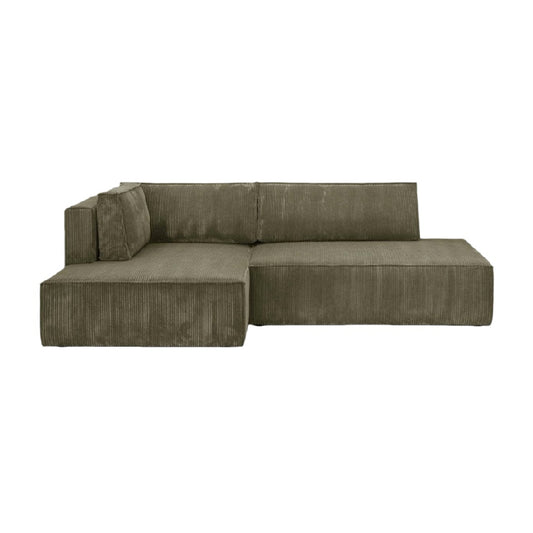 Canapé d'angle en tissu pour salon - 220 x 85 x 75