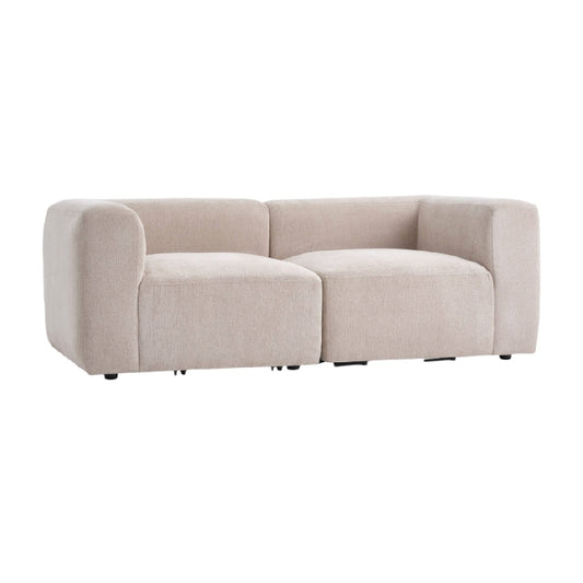 Canapé modulable pour salon en tissu - 150 x 80 x 70